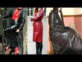 Gorgeous leather long power dresses for women and girls