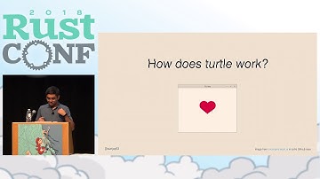 RustConf 2018 - Writing Crates for Complete Beginners - A Tour of Turtle by Sunjay Varma