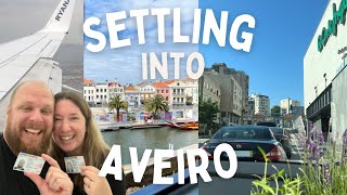 Travel vlog - Discovering our new city in Portugal | Settling into our home Aveiro | Getting residency