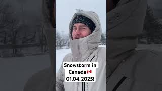 Snowstorm in Canada!