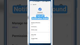 Turn off Notification Sound on Facebook