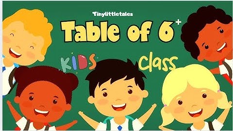 Table of 6 | Table of 6 for Kids | Learn Table of 6 | Multiplication for Kids | Easy Multiplication