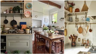 Top English country farmhouse kitchen decor inspiration.English farmhouse kitchen decoration ideas.
