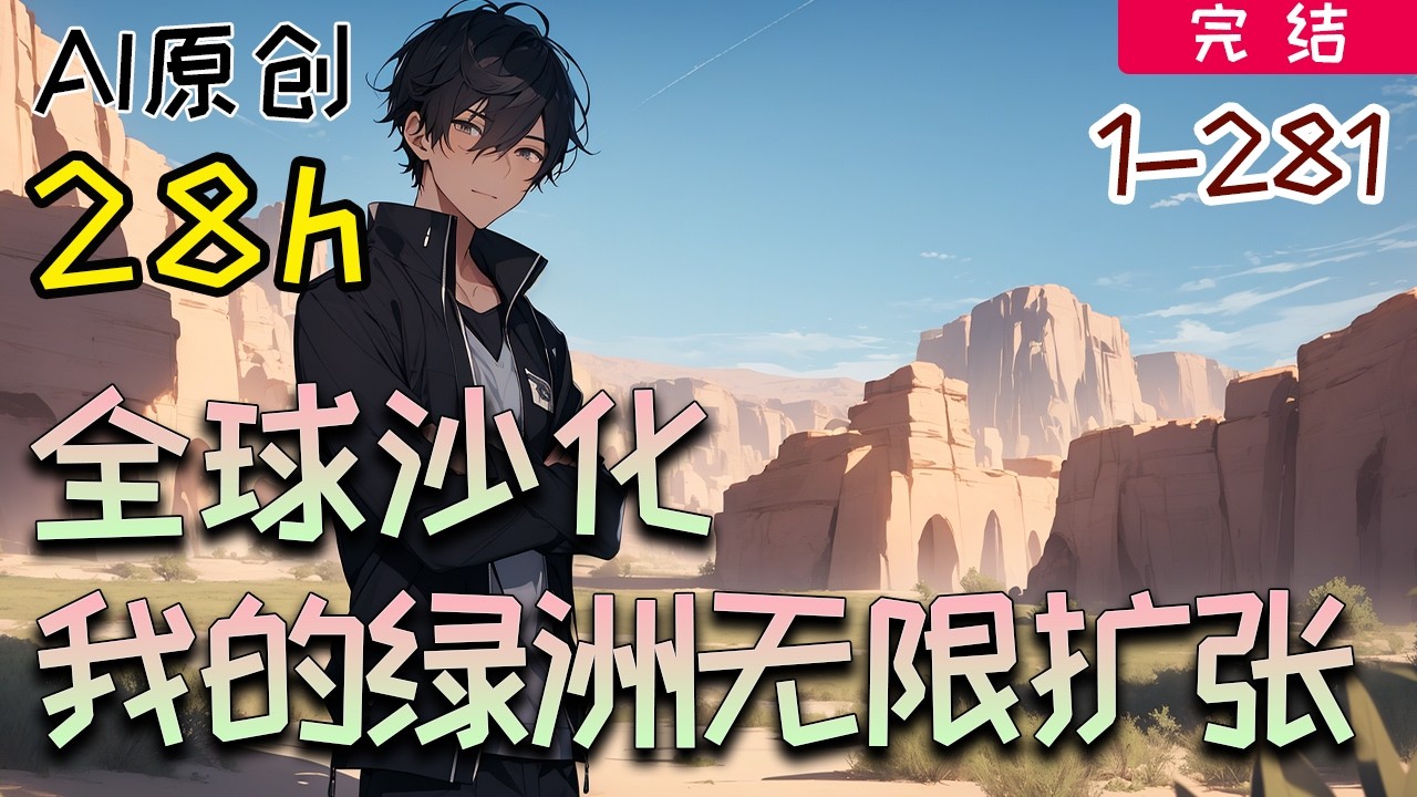 一口氣看爽《全球沙化：我的綠洲無限擴張》完結合集 1-281：全球沙化，每人開侷10㎡綠洲。 強制開啓沙海生存模式！ 別人生存靠運氣，我有脩改器！#小说 【AI原创】#橙子说漫