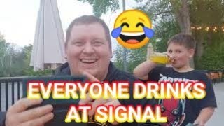 Having A Beer With Tipsy At Signal Brewery In Corbyville Ontario