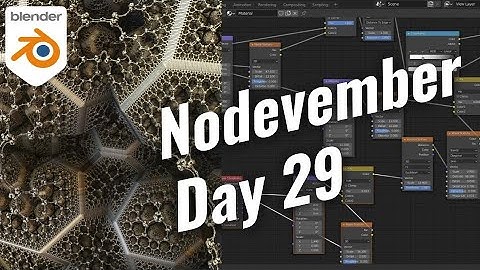 Nodevember #29 3D Fractal Pattern | Shading Live | Blender 2.91.0
