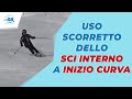 ERRORI TECNICA SCI - Uso scorretto dello sci interno a inizio curva