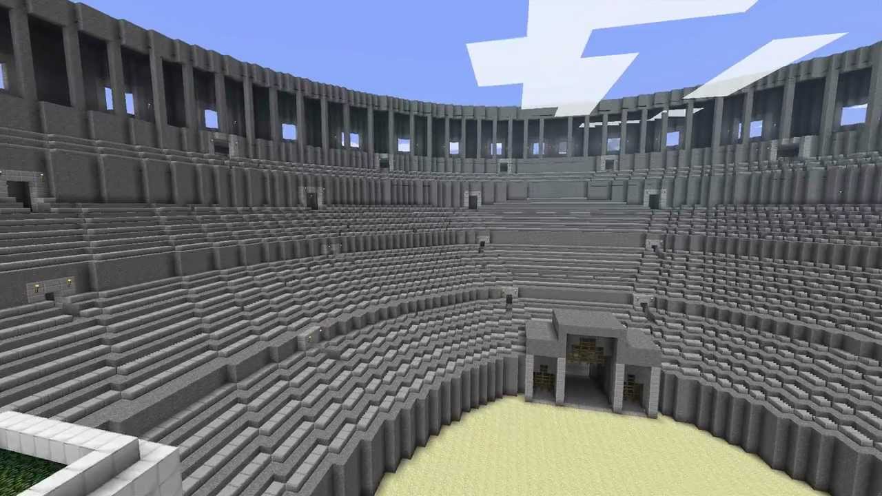 Roman Amphitheatre Of Cagliari - Minecraft Colosseum - YouTube. 