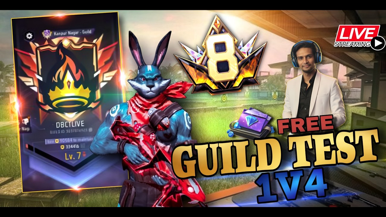 FREE FIRE LIVE GUILD TESTING | GUILD TEST LIVE | FF LIVE GUILD TEST 