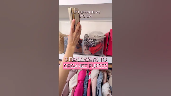 3 EASY ways to organize your purse collection and upgrade your closet!