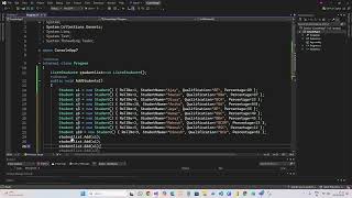 CSharp Collections With Student Model, Various Data Fetching Functions