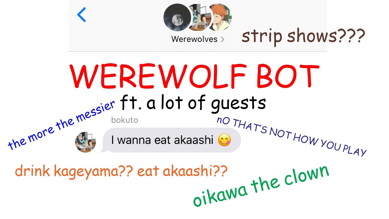 drink kageyama and eat akaashi (Werewolf pt. 1) | Haikyuu chats