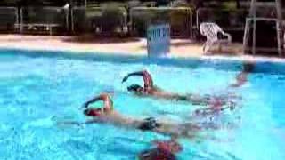 Avi L & Oren E Above Side Sync Swimming