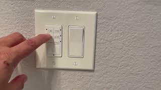Enerlight Fan Timer Switch - Programming