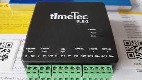 TimeTec Security BLE-2 Bluetooth Controller (IoT) & TimeTec Security Mobile App