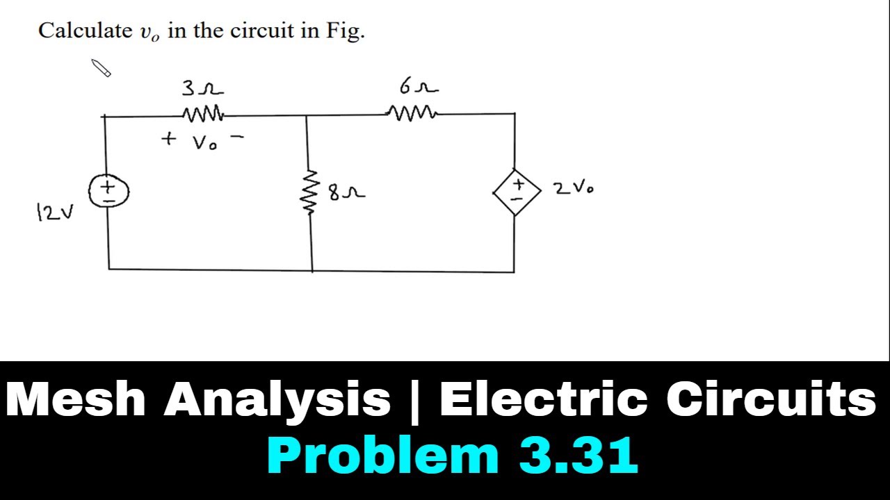 Mesh Analysis | Electric Circuits | Problem 3.31 - YouTube