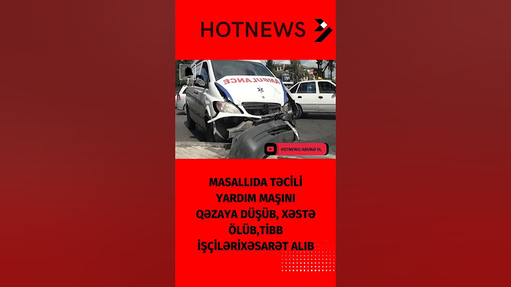 TƏCİLİ YARDIM QƏZAYA DÜŞDÜ, XƏSTƏ ÖLDÜ #shorts
