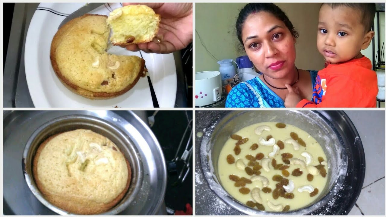 Sponge Cake Without Oven|Basic sponge cake with dry fruits|mana inty tip's