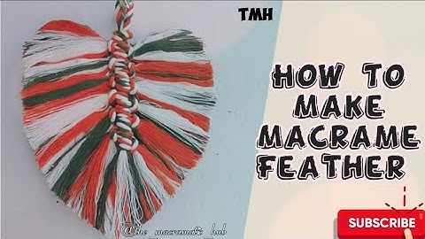 How To Make Macrame Feather|Macrame Leaf Kaise Banaye