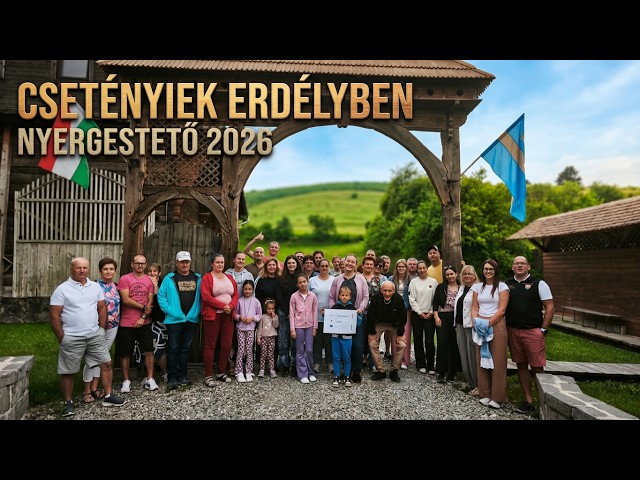 Csetényiek kirándulása Erdélybe, kopjafa állítás Nyergestetőn. 2026.