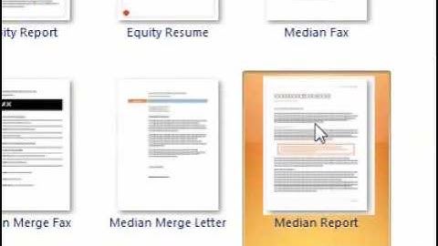 How to create a new document from a template
