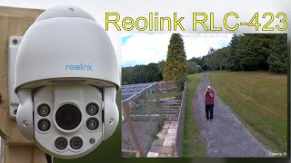 Reolink RLC423 PTZ Camera, 4x Optical Zoom, Continuous Pan, 5MP 2K Video.