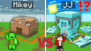 Mikey Dirt POOR vs JJ Diamond RICH Security Base Survival Battle - in Minecraft (Maizen)