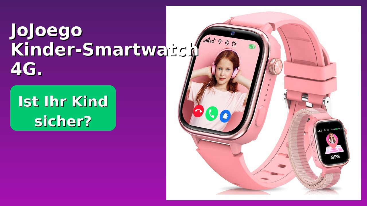 2 Pellicole Protettive Per JoJoego 4G Smartwatch Kids | Antigraffio E Trasparenti Con Materiali Riciclati | Made In Germany