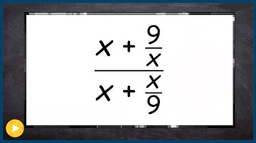 Simplify a complex fraction