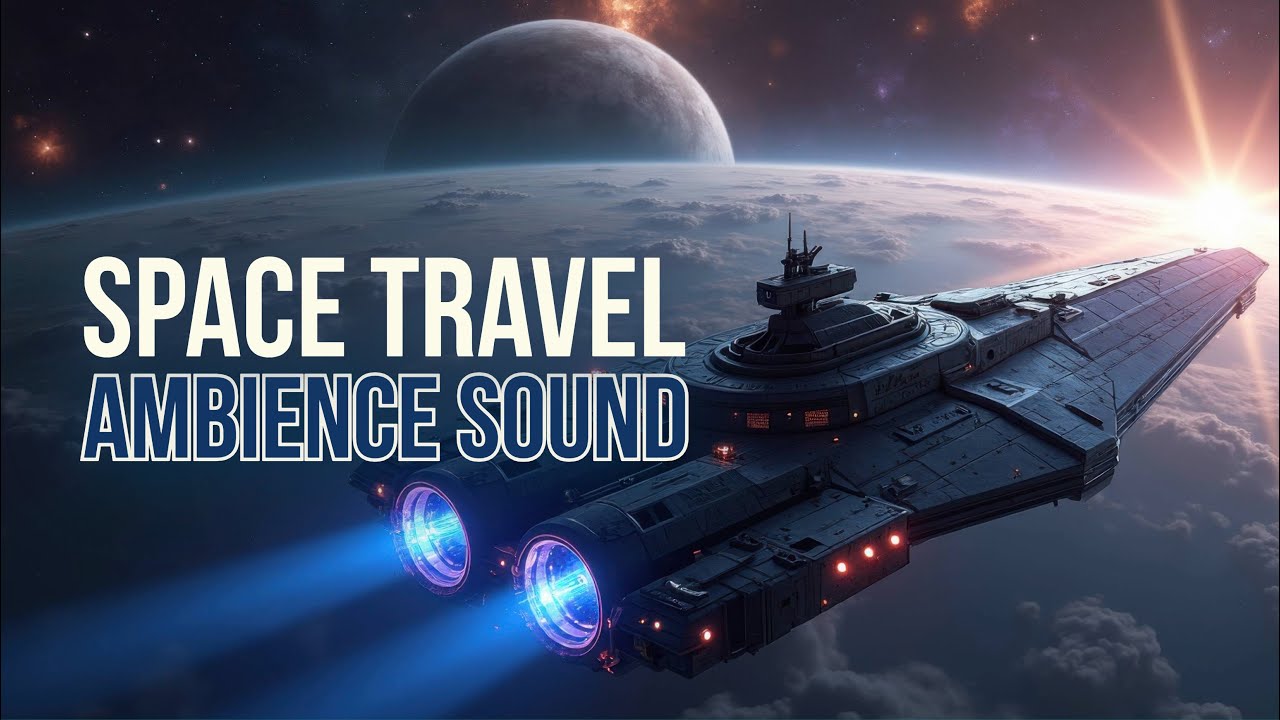 10 HOURS • Deep Space Starship Ambience – Sci-Fi Engine Hum for Sleep, Study & Relaxation