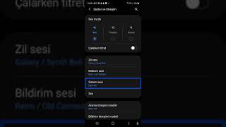 android üzerinde zil sesi ve bildirim ayarlarını yapma Resimi