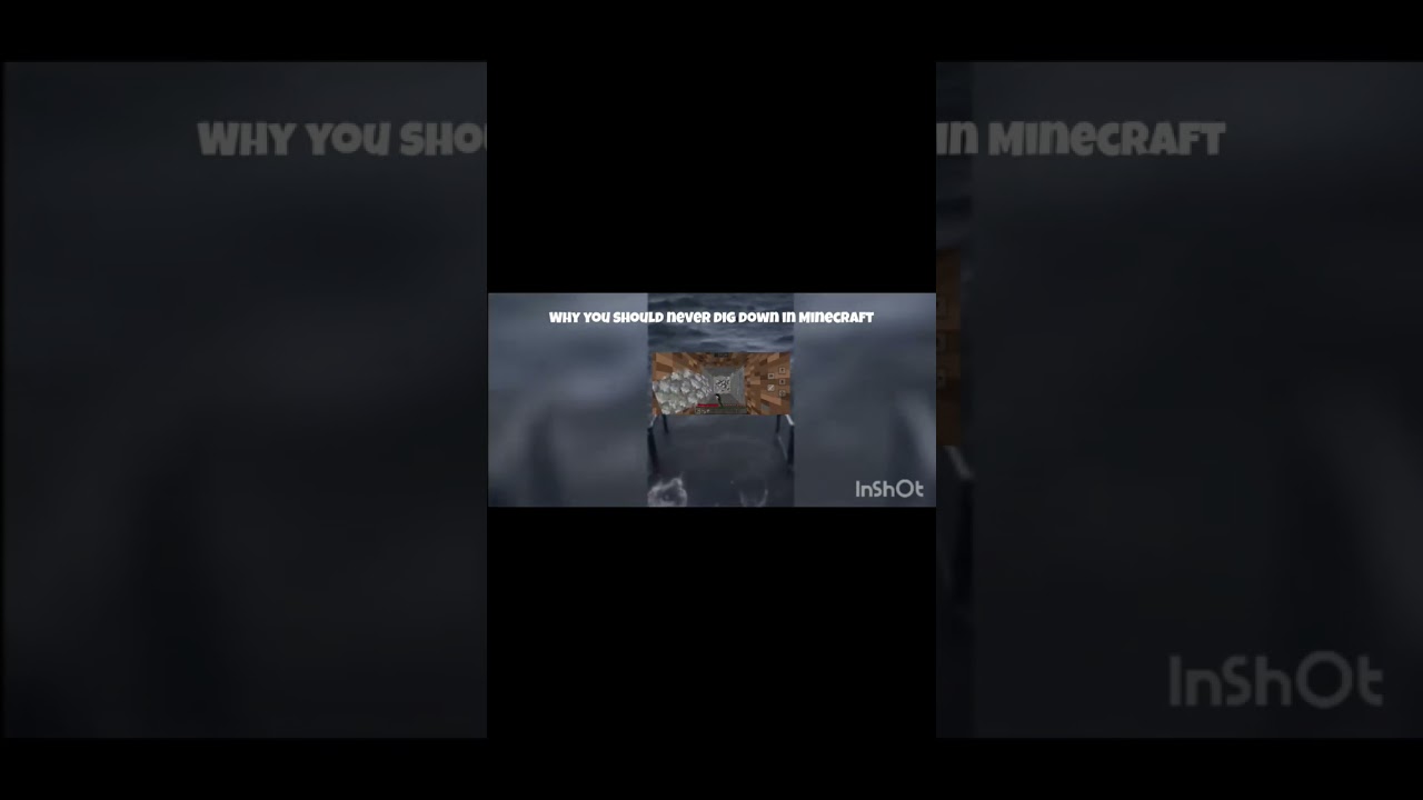 Why should never dig down in Minecraft ||