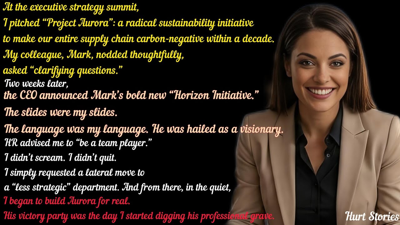 A male colleague stole my idea — I let my success speak.