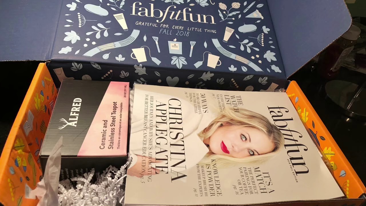 My FabFitFun Fall 2018 Box came today!! 