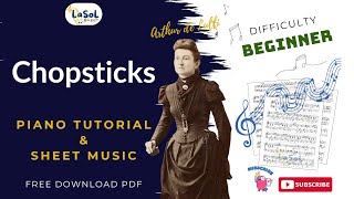 Chopsticks - Arthur De Lulli Piano Tutorial & Sheet Music Free Beginner Ver.