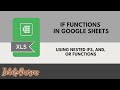 IF Statements Tutorial Using Google Sheets and Excel