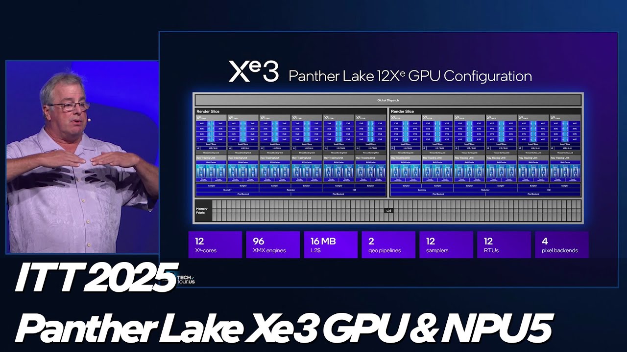 Intel Technology Tour 2025: Panther Lake Xe3 and NPU5 Accelerators