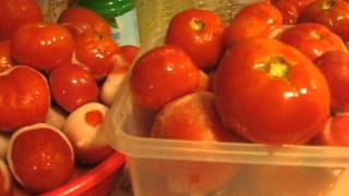 Vegetables to be canned!