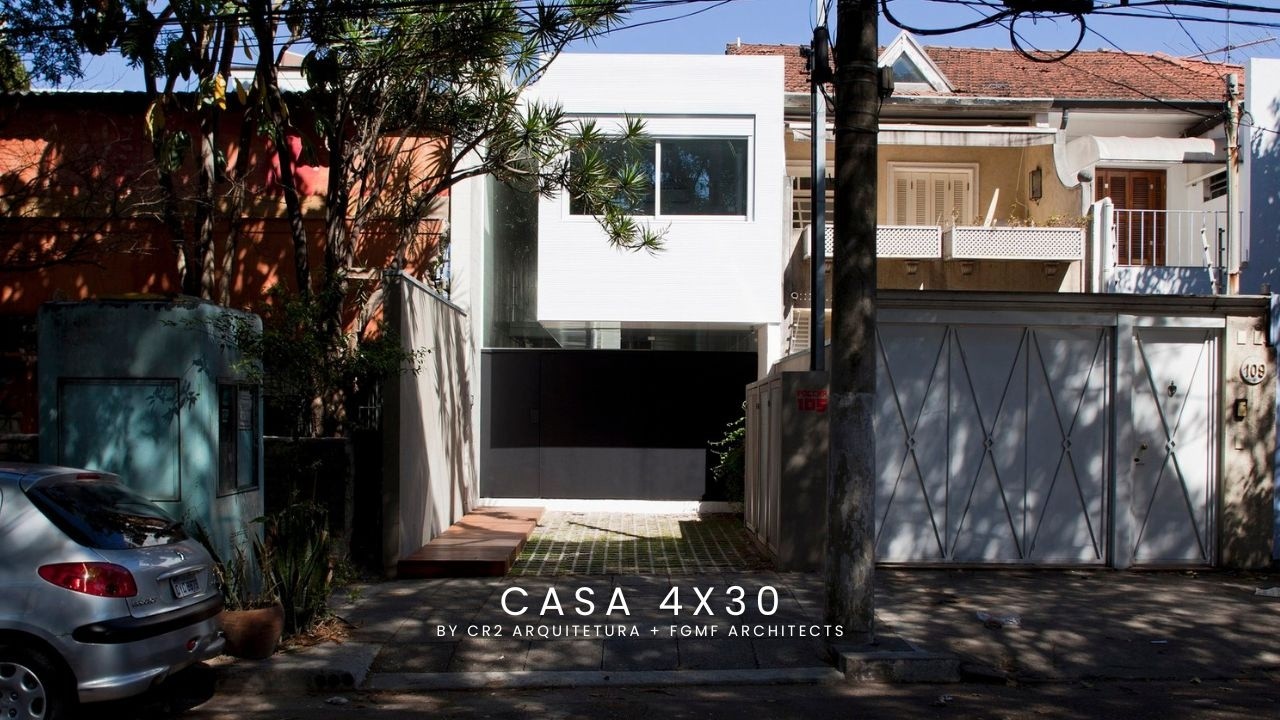 Creative Compact Living in São Paulo | A 4x30m Modern Home with a Lush Inner Garden