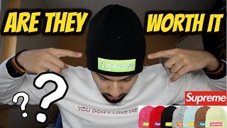 SUPREME BOX LOGO BEANIE REVIEW/TRY ON *ARE THEY WORTH IT*