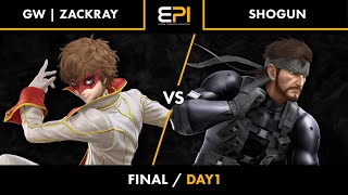 【EPI Day1】決勝戦 GW|Zackray vs Shogun【スマブラSP】