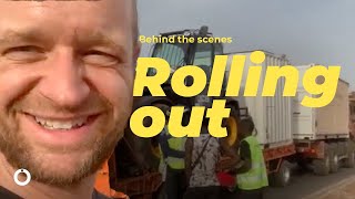 Installation team and rig travel to the first villages to be electrified