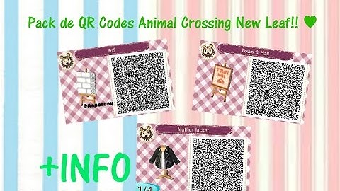Pack de QR Codes de Animal Crossing New Leaf!! ♥