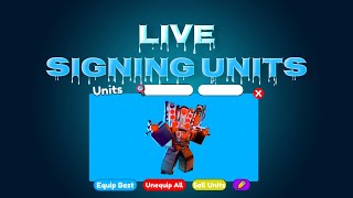 LIVE SIGNING UNITS IN TOILET TOWER DEFENSE #shorts #roblox