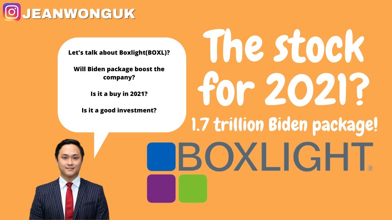 Boxlight Stock (BOXL) | Biden 1.7 billion package | Is this a good stock for 2021?