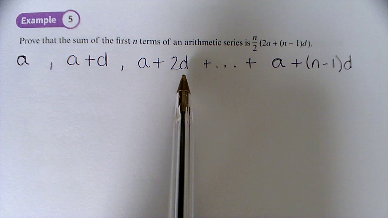 Year 2 Pure - P3.2 Arithmetic Series - Example 5 - YouTube