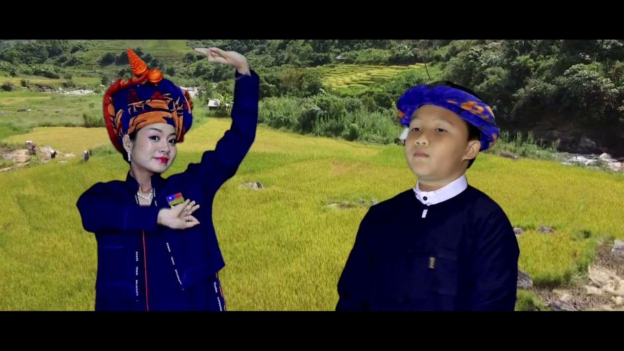 ผู้ชื่นชอบการเต้นรำแบบพม่า ခွန်တိုတိုး သေနန်းသဲင်ꩻငါႏပအိုဝ်ႏရပ်ရာႏ Paoh song