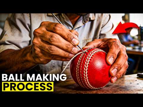 How Cricket Balls are Made in Factories Mass Production Process Smartest Workers