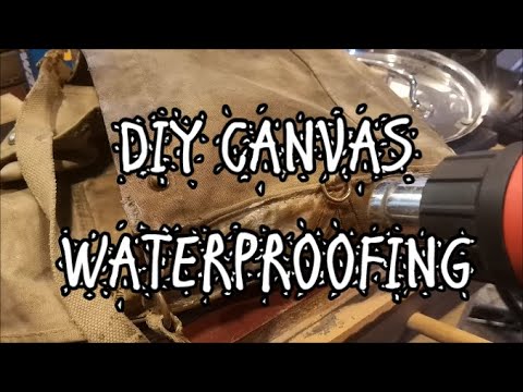 DIY WATERPROOFING | CANVAS PACK CARE - YouTube