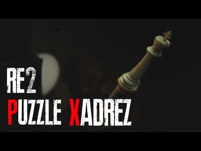 RESIDENT EVIL 2 REMAKE - CLAIRE, PUZZLE DO XADREZ, ENCONTRE AS VELAS PARA A  IGNIÇÃO 